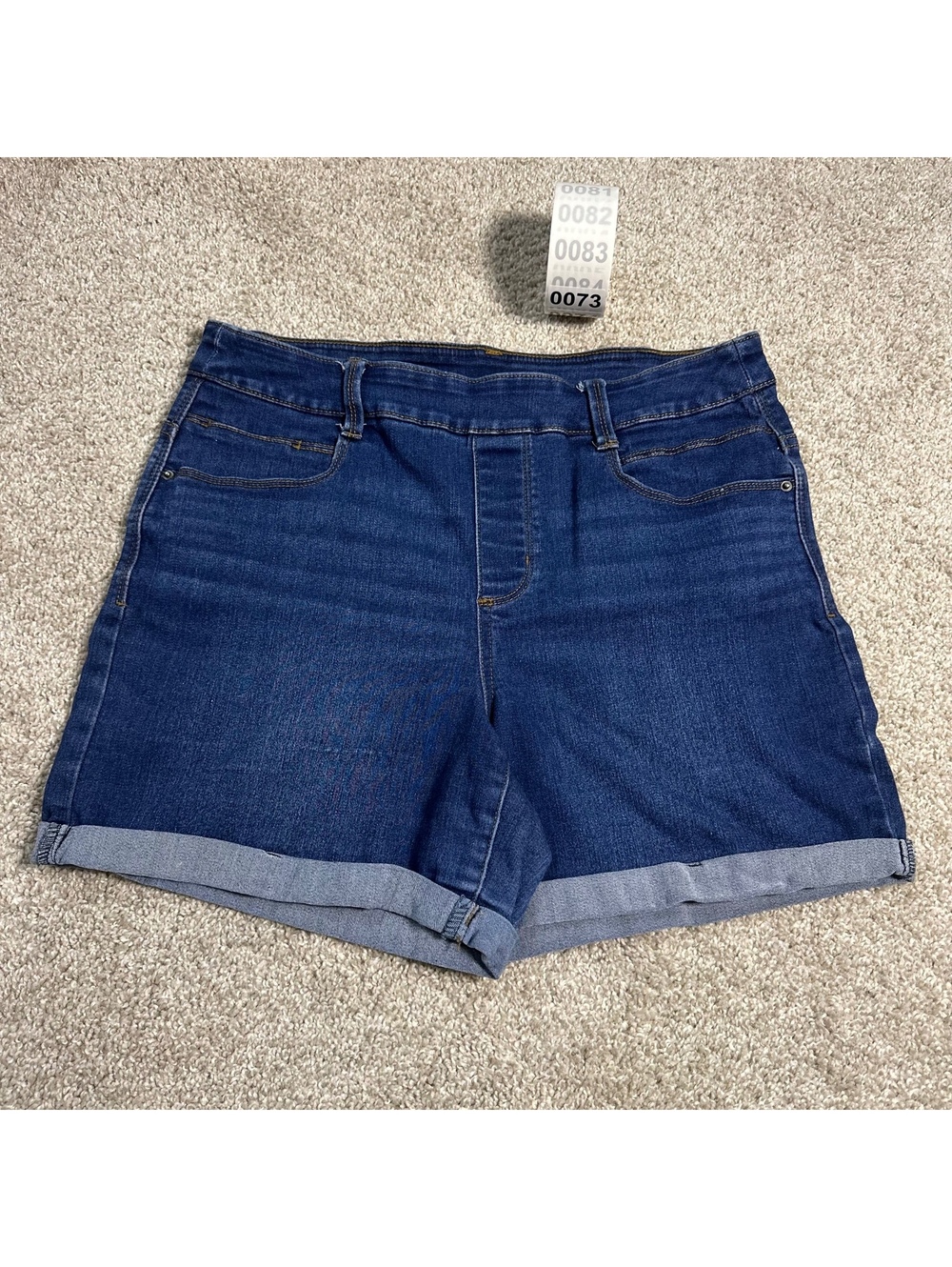 Time and Tru cuffed denim shorts